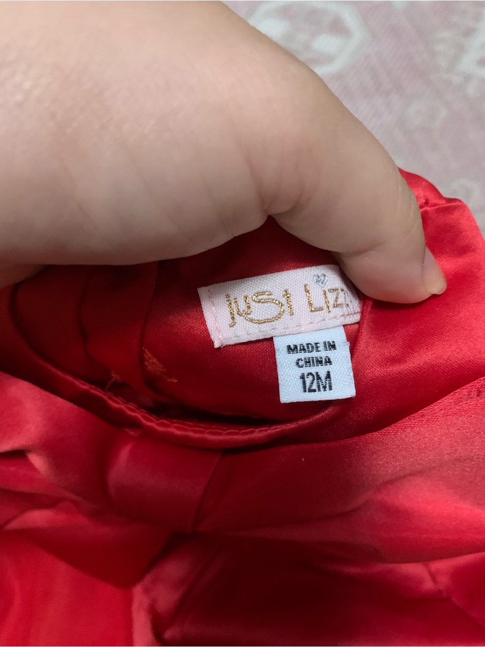 Elegant Red Bow Tulle Kids Dress - Picture 3 of 6
